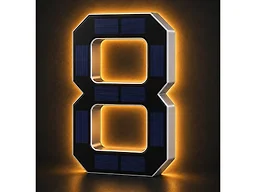 Infinite Basics Solar LED House Number Sign – 6.7" - 8