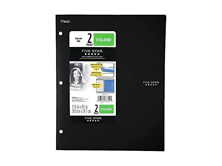 Five Star Mead Five Star 2 Pocket Folder with Tabs