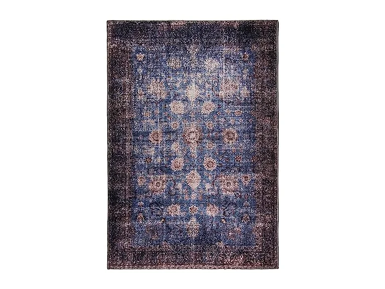 L'Baiet Amelie Blue Distressed 5x7 Runner Rug