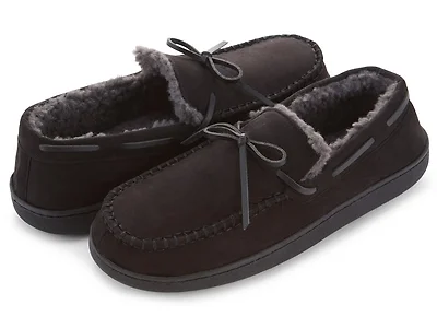 Floopi Men's Moccasin Slipper with Bow