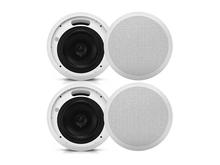 (Pair) DEEJAY LED 8-Inch Coaxial Ceiling Speakers