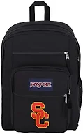 JanSport NCAA Officially Licensed Backpack, USC Trojans, Big Student with Padded 15-Inch Laptop Sleeve, 2 Compartment Computer Bag with Bottle Pocket & Haul Handle, Book Rucksack, Black