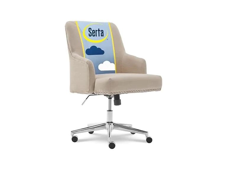 Serta Leighton Desk Chair, Beige