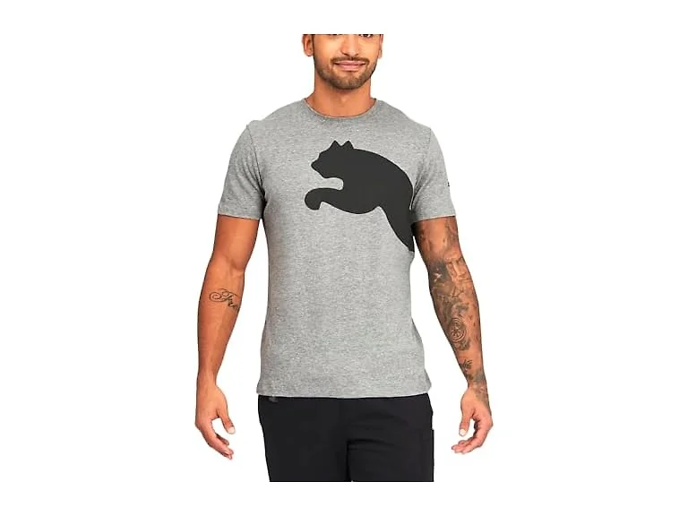 Puma Men Oversized Logo Tee Crew Neck Crew Top