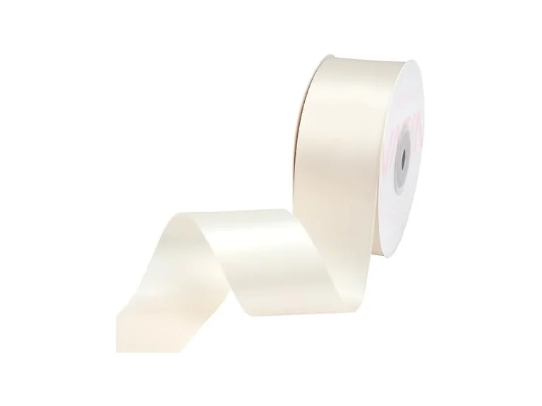 VATIN Ivory Satin Ribbon 1-1/2 Inch x 25