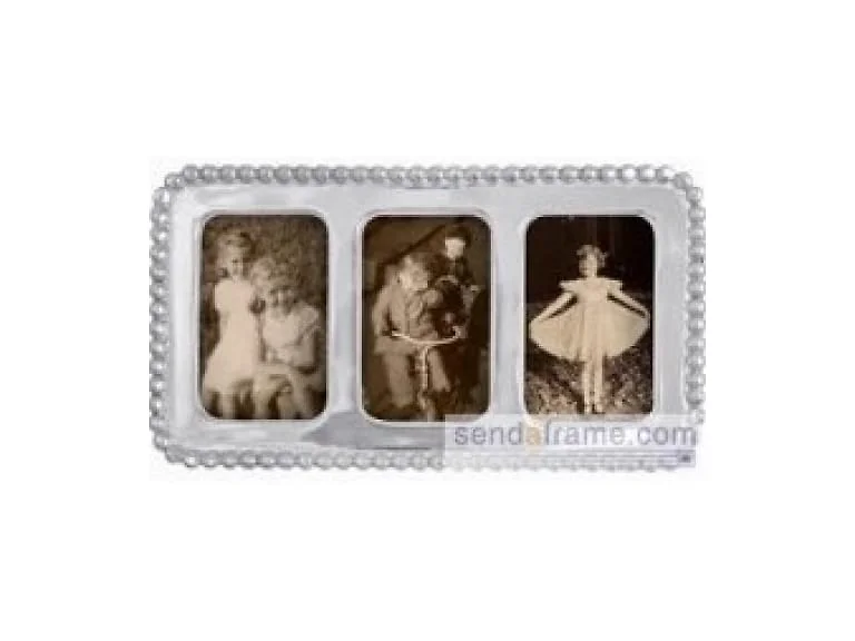 Bead Border Frame Triple for 2x3 Prints