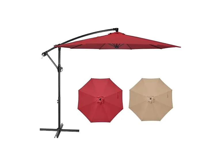 YSSOA 10ft Cantilever Patio Umbrella, Offset Hanging Outdoor