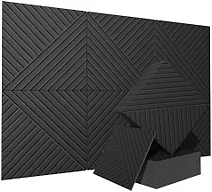 CIUIUTIC Acoustical Wall Panels, 6 Pack 20x20 Acoustic Wall Panels, Decorative Acoustic Panels, Sound Absorbing Wall Art for Interior Wall Decor, Arcadian Vortex