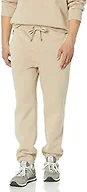 Amazon Essentials Men's Relaxed-Fit Sweatpants with Elasticated Cuffs, Closed-Bottom, Tan, Large