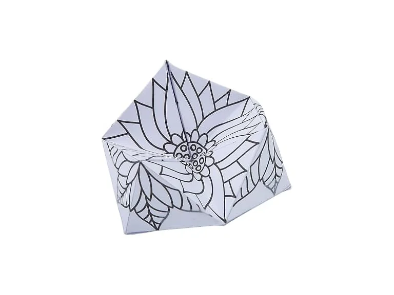 Fun Express Color Your Own Flower Kaleidocycles - 12 Pieces