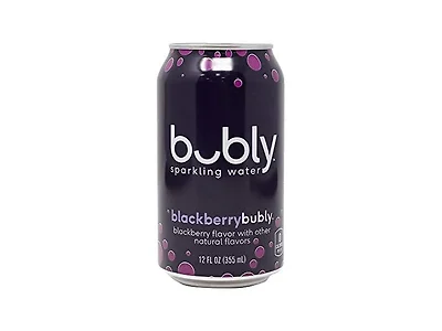 1CT Bubly Sparkling Water, Blackberry, 12 Ounce