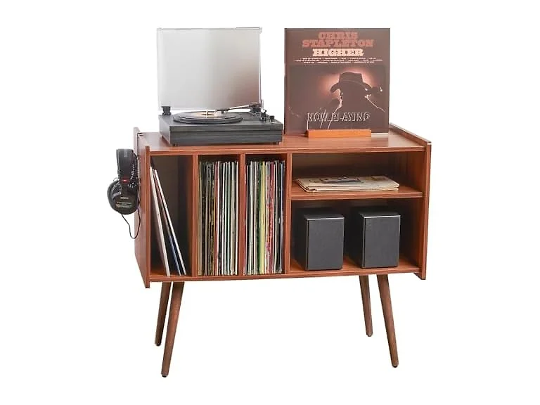 Mid Century Modern Record Player Stand