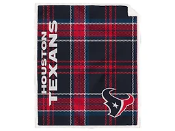 NFL Team Classic Plaid Throw - Houston Texans