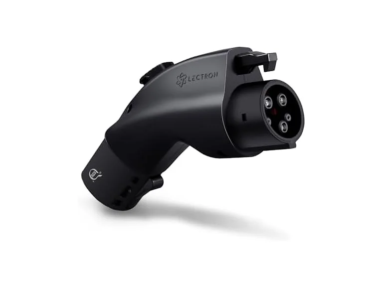 Lectron For J1772 EVs Tesla to J1772 Adapter Blk