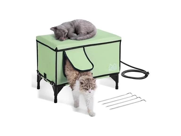 VEVOR Elevated Heated Cuboid Cat House