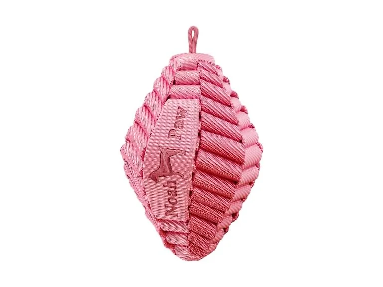 NOAH & PAW Luxury Dog Toy, Dog Rope Toy- Football, Pink