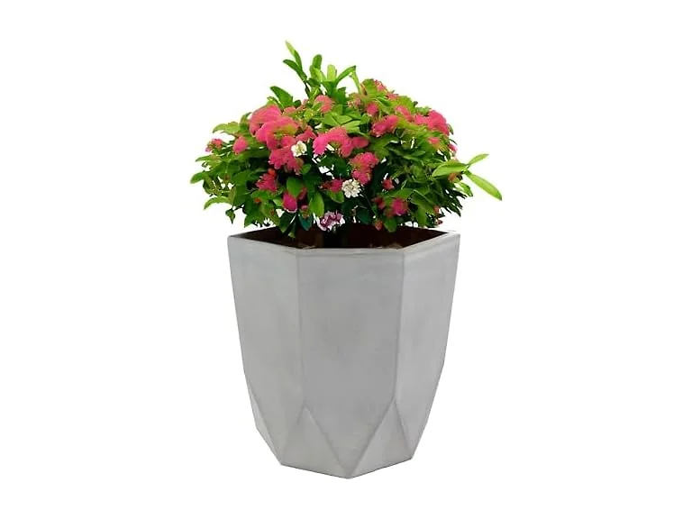 Sunnydaze 14.75" Polyresin Geometric Planter