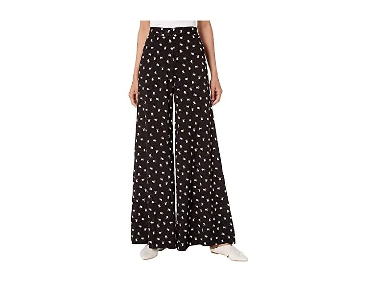 Jill Stuart Women (2) Embroidered Wide Leg Pants