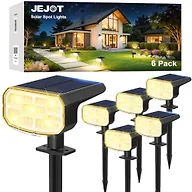 JEJOT Solar Spot Lights Outdoor Waterproof, Solar Spotlights