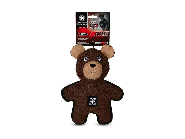 American Kennel Club Plush Dog Toy with Squeaker, Bear