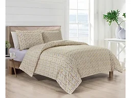Bibb Home 1461 King 4 Piece Printed Duvet Down Comforter S