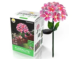 Floralite Solar LED Metal Flower - Pink 2 Pack
