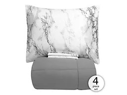 Sweet Home Collection SHC-5PCMRBLGRYTWIN Twin Marble