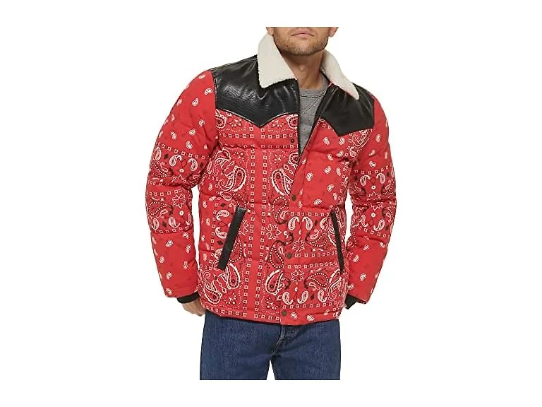Levi's Men's Mixed Media Puffer Vest (X-Large)