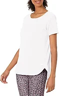 Amazon Essentials Women's Studio Relaxed-Fit Lightweight Crewneck T-Shirt, White, Large
