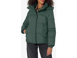 Levi's Women's Selma Hooded Puffer Jacket, Darkest Spruce, Small