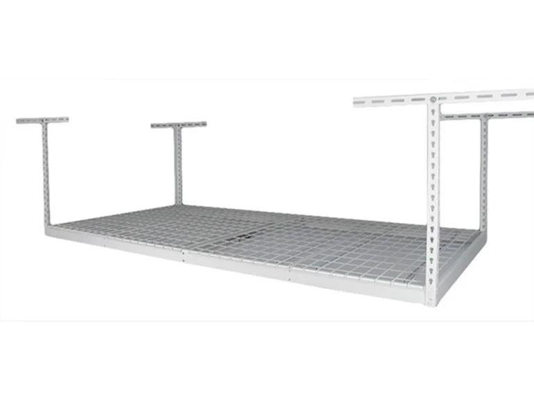 SafeRacks 4x8 Overhead Garage Storage Rack White