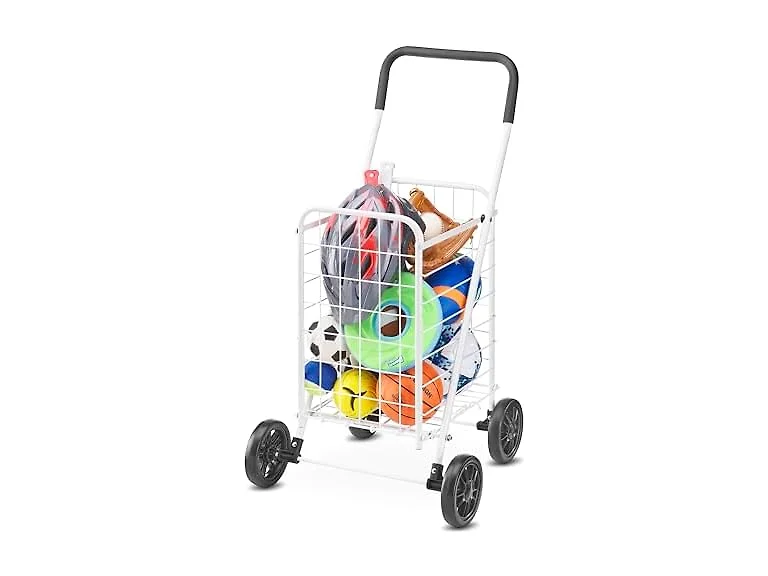 Whitmor Folding Utility Cart with Wheels