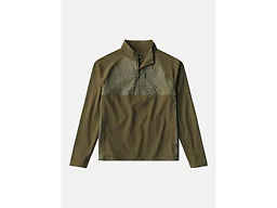 Outdoor Voices Men’s Jog 1/2 Zip Pullover, Lightweight Performance Training Top with Breathable Panels, Long Sleeve Activewear for Running, Training & Everyday Movement, Dark Olive, XS
