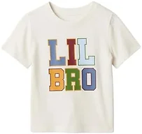 GAP Boys' Short Sleeve Graphic Tee, Bedrock 291, 3T