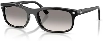 Ray-Ban RB2224 901/32 60 60-20-145 Ray-Ban RB2224 Rectangle Sunglasses  BLACK/CLEAR GRADIENT GREY
