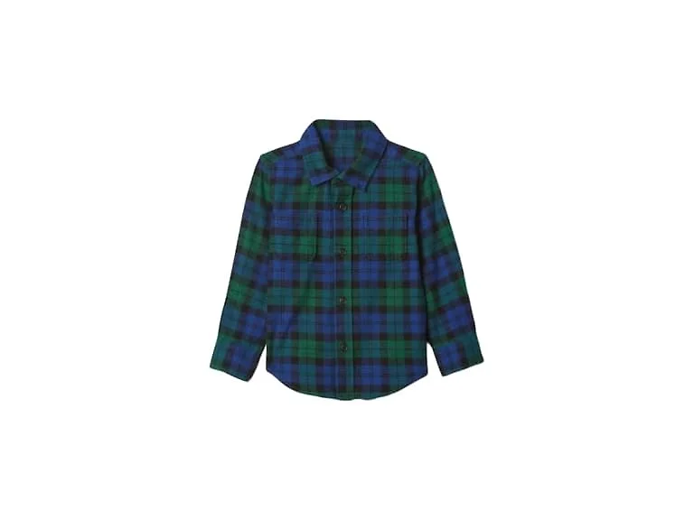 GAP Boys Long Sleeve Flannel Button-down Shirt