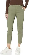 DOCKERS Women's Slim Fit Ankle Refined Pant, Camo Green, 29