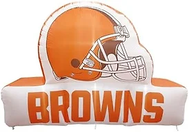 FANMATS NFL Cleveland Browns Inflatable Mascot - Self Inflating Inflatable Display, Built-In Blower & Tethers, Official Team Logo – Show Your Spirit All Year Round