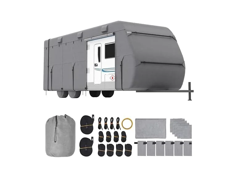 Travel Trailer Cover, 20-22 ft RV Cover, 4-Layer