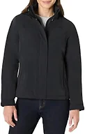 Amazon Essentials Women's Regular-Fit Packable Lightweight Waterproof Rain Jacket, Black, Small