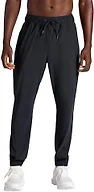 Gaiam Men’s Lotus Oblong Pant, Standard Fit, 31” Inseam, Stretch Heavyweight Terry Material, Black, Small