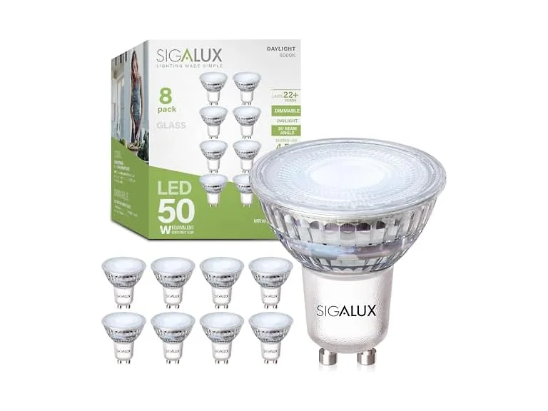 Sigalux GU10 LED Light Bulbs, Dimmable