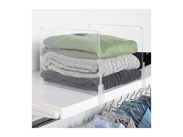 J&V TEXTILES Acrylic Shelf Divider Set