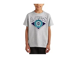 Junk Food NBA - Charlotte Hornets - Court Classic - Officially Licensed Youth Short Sleeve Fan Tee for Boys and Girls
