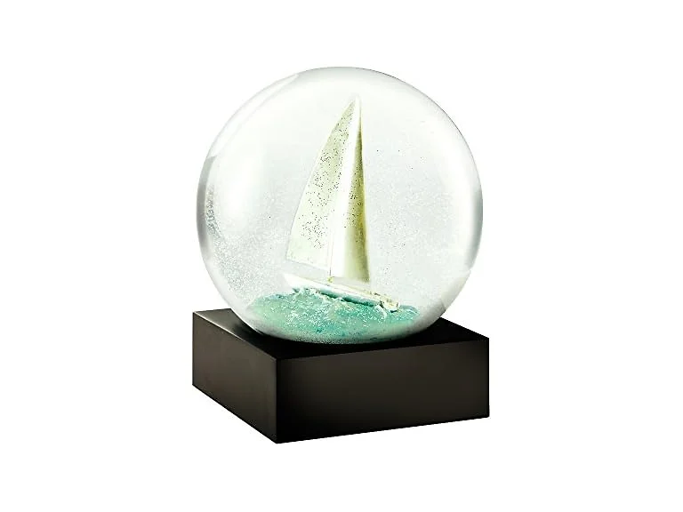 CoolSnowGlobes Sailboat Cool Snow Globe
