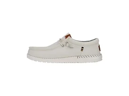 Hey Dude Mens Shoes, Wally Funk Nylon Craft, Stone White, 41