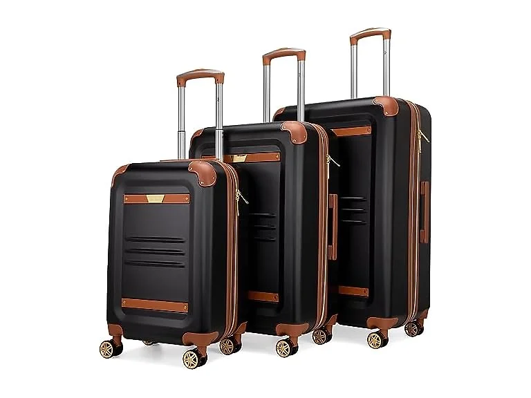 Vintage 3Pc Spinner Luggage Set