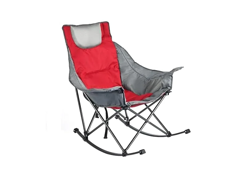SUNNYFEEL Red Rocking Camping Chair 500lbs