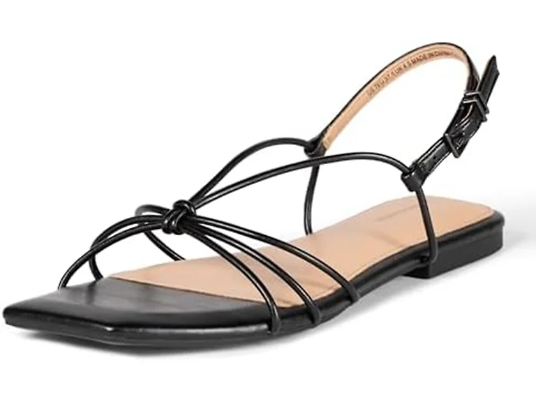Amazon Essentials Women's Strappy Flat Sandals