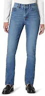 Amazon Essentials Women's Medium Stretch Slim-Fit Mid-Rise Straight Leg Jeans, Medium Blue Vintage, 4